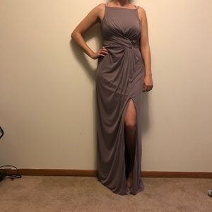 Dual strap portobello bridesmaids dress